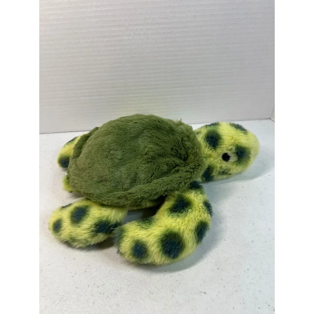 Fahlo Sea Turtle Plush Stuffed Animal Green Yellow Spotted Marine Toy 9 inch